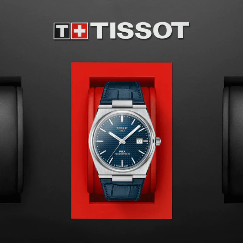 Men's Tissot PRX Powermatic 80 Leather Watch -T137.407.16.041.00